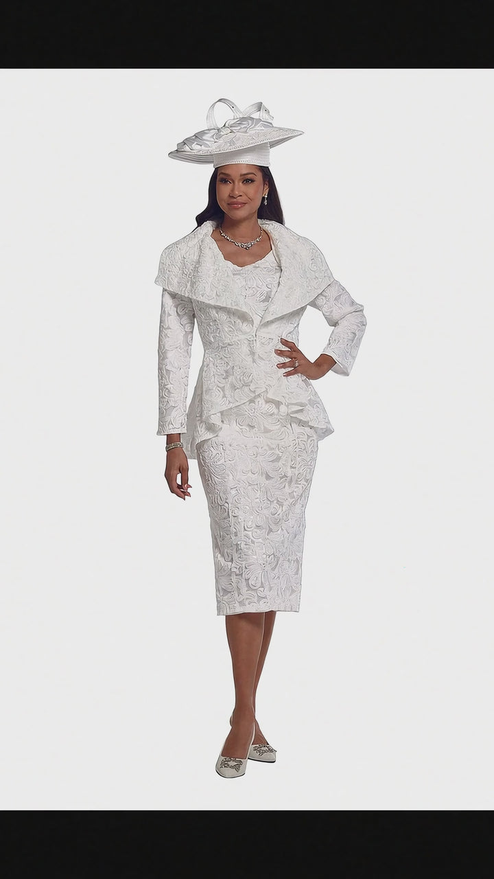 Ruffled Soutache Hi Lo Suit by EY Boutique