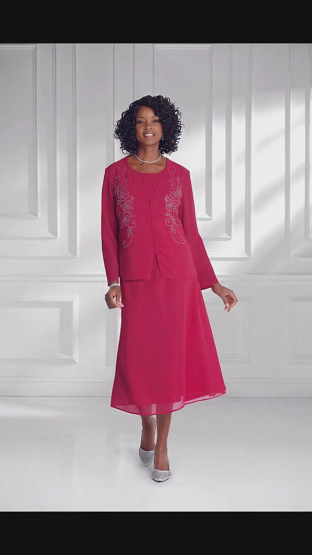 Jeweled Petals 3-Pc. Suit by EY Boutique