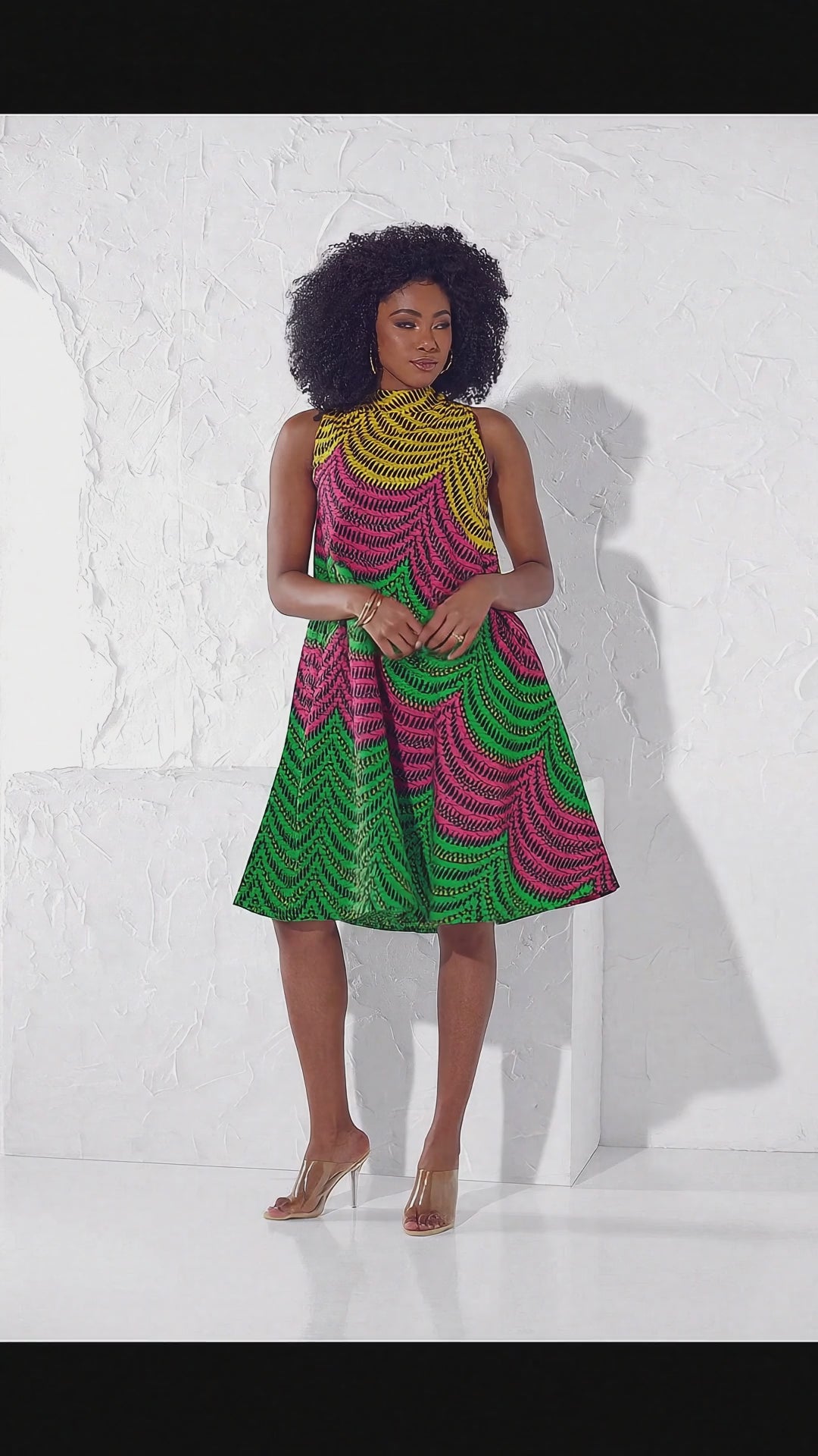 Tyra's Tri-Color Swing Dress by Studio EY