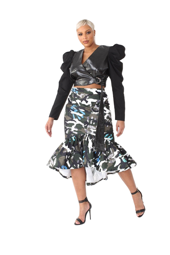 Printed High Low Skirt - 81786 - Especially Yours