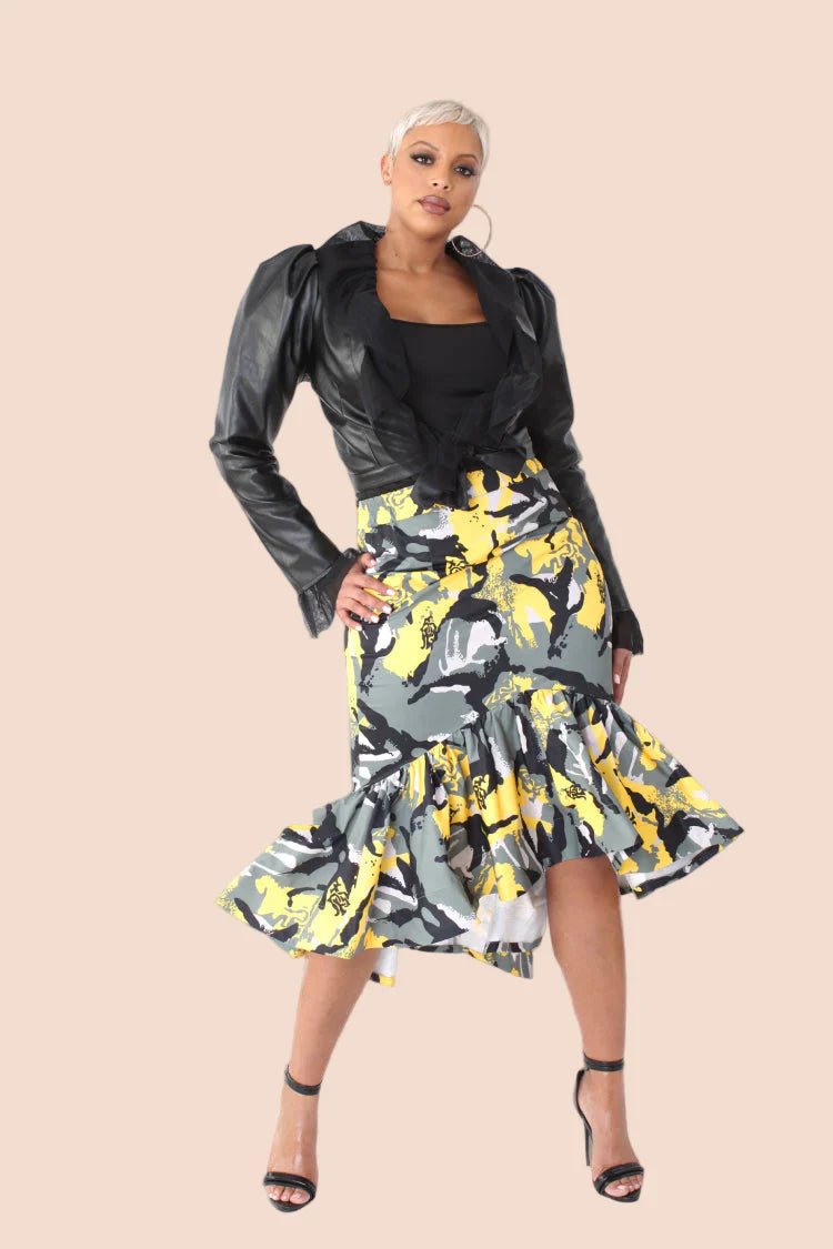 Printed High Low Skirt - 81786 - Especially Yours