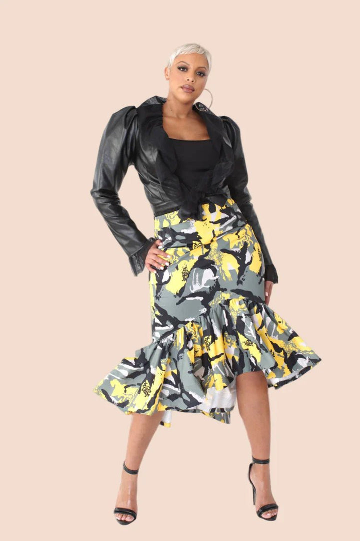 Printed High Low Skirt - 81786 - Especially Yours