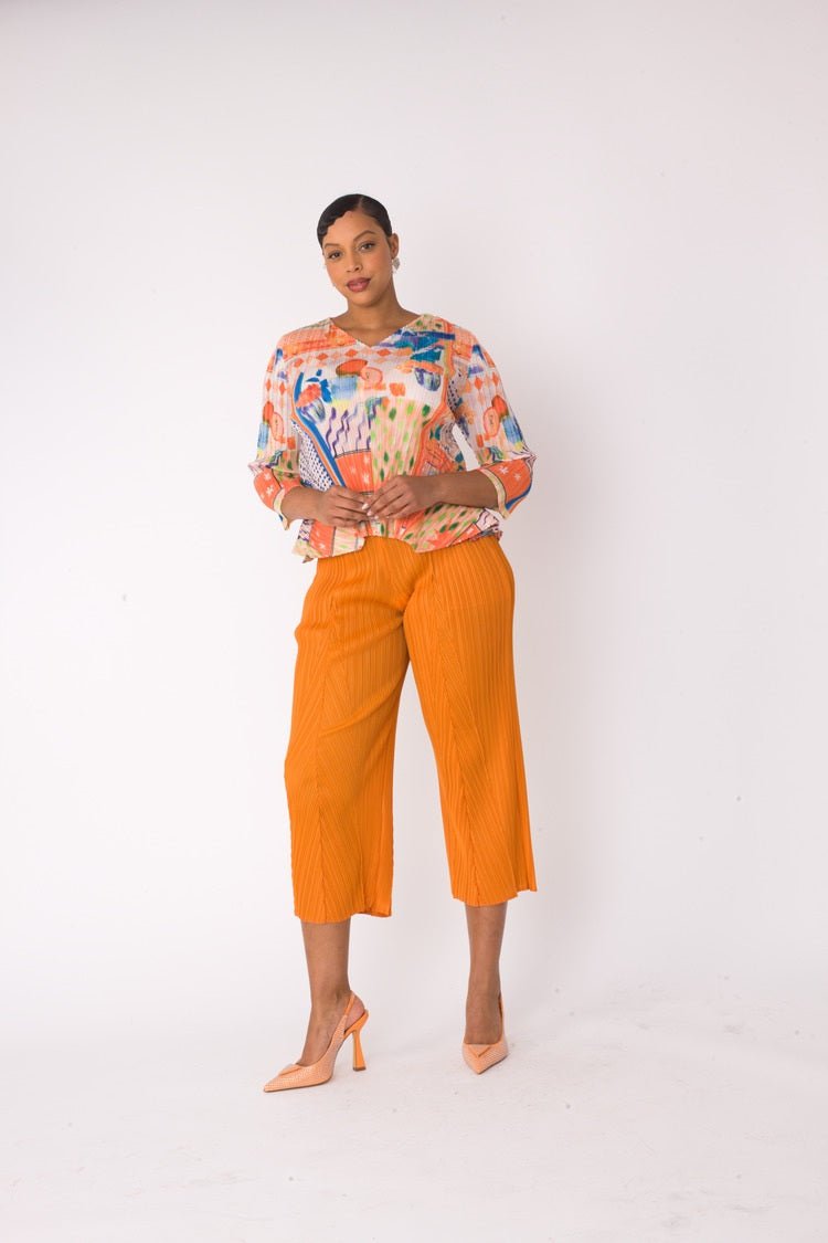 Printed Top and Palazzo Pants Set - 82763 - Especially Yours