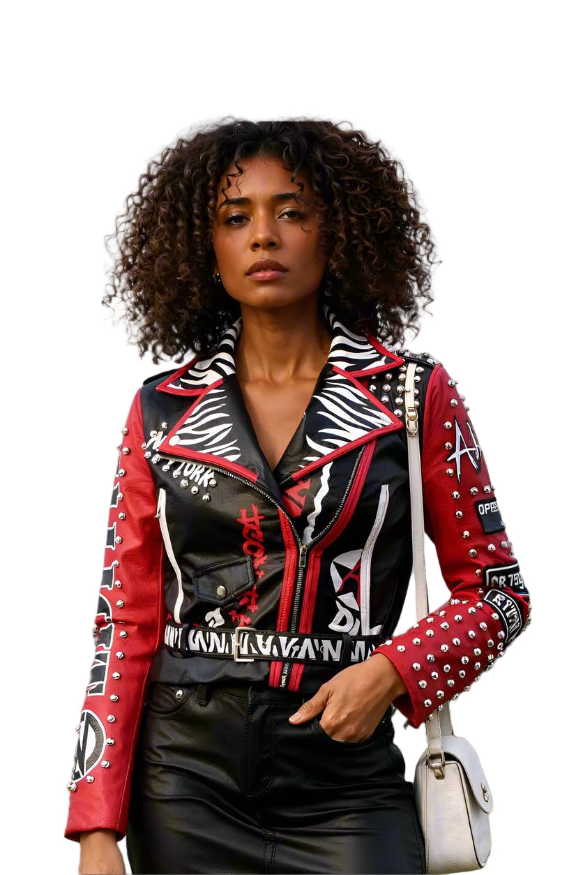 Punk Inspired Leather Jacket -81763 - Especially Yours