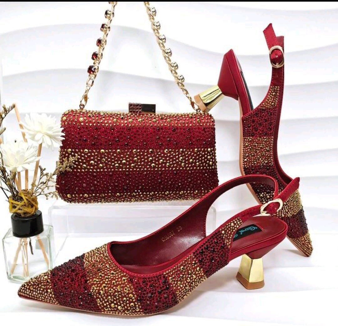 Italian Design Shoes With Matching Set - ED103 - Especially Yours