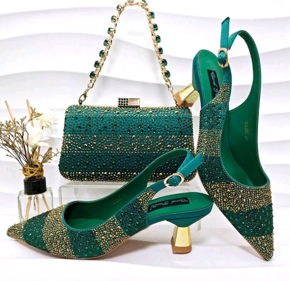 Italian Design Shoes With Matching Set - ED103 - Especially Yours