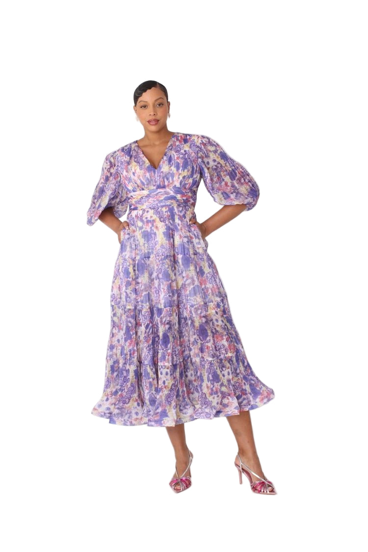 Romantic Tiered Maxi Dress with Balloon Sleeves - 82762 - Especially Yours