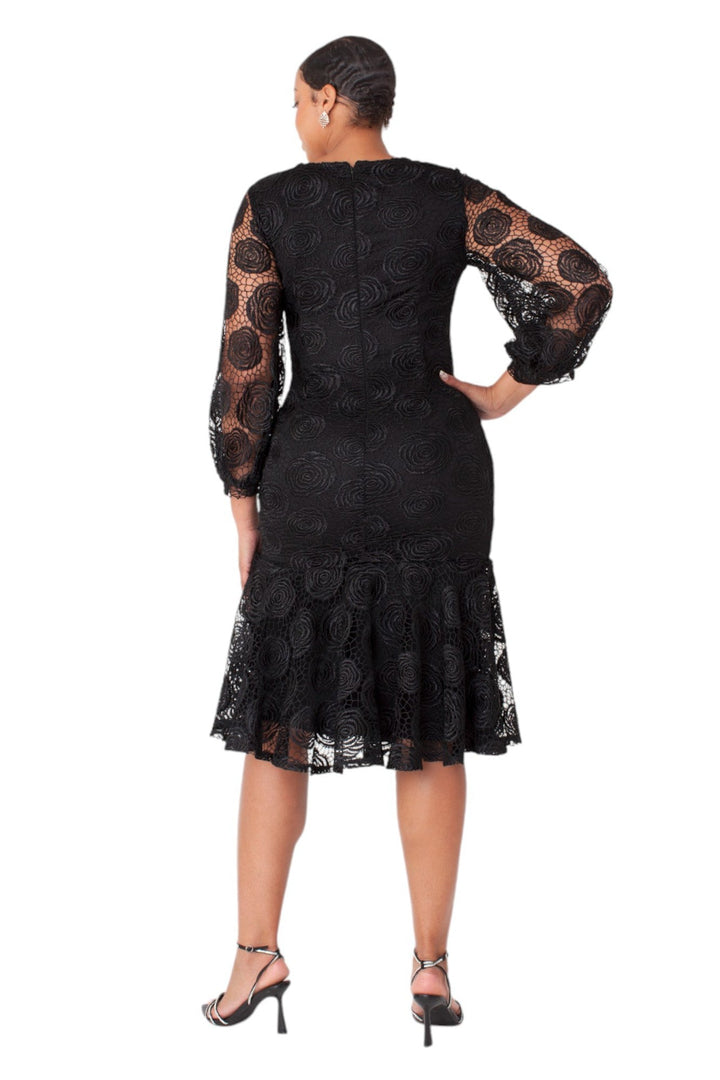 Elegant Rosette Lace Dresses with Lining - 4887 - Especially Yours