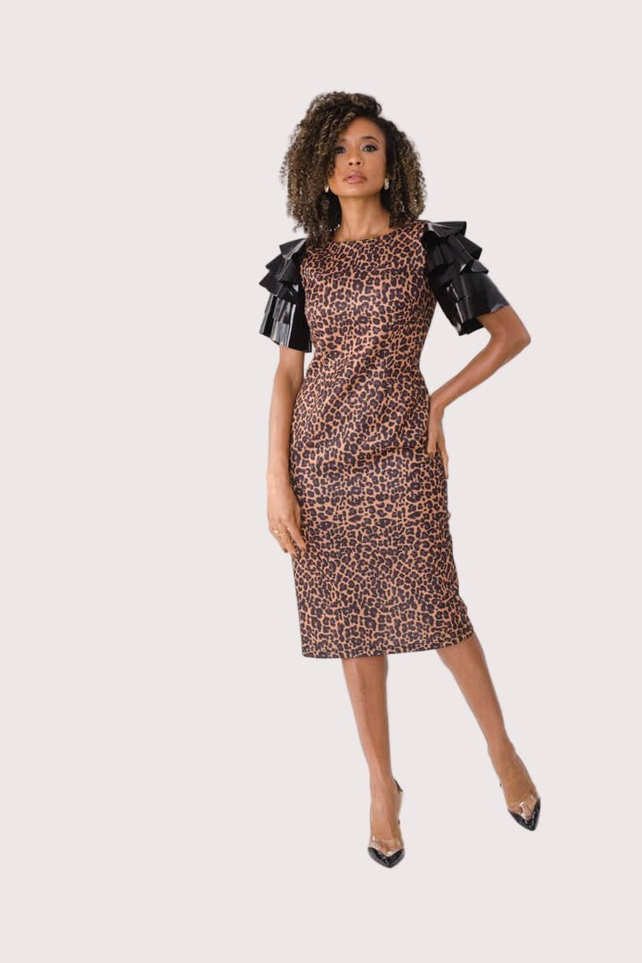 Ruffle Sleeve Midi Dress - 82050 - Especially Yours