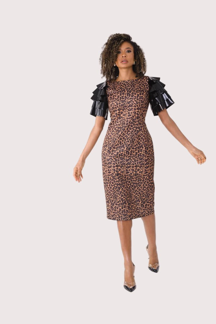 Ruffle Sleeve Midi Dress - 82050 - Especially Yours