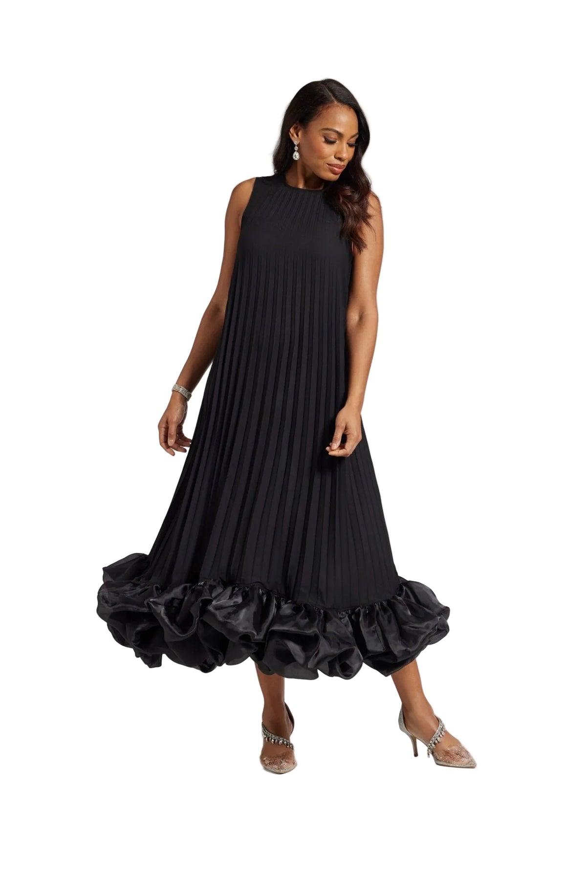 Pleats 'N' Ruffles Maxi Dress | Studio EY Especially Yours Pleats 'N' Ruffles Maxi Dress | Studio EY Especially Yours
