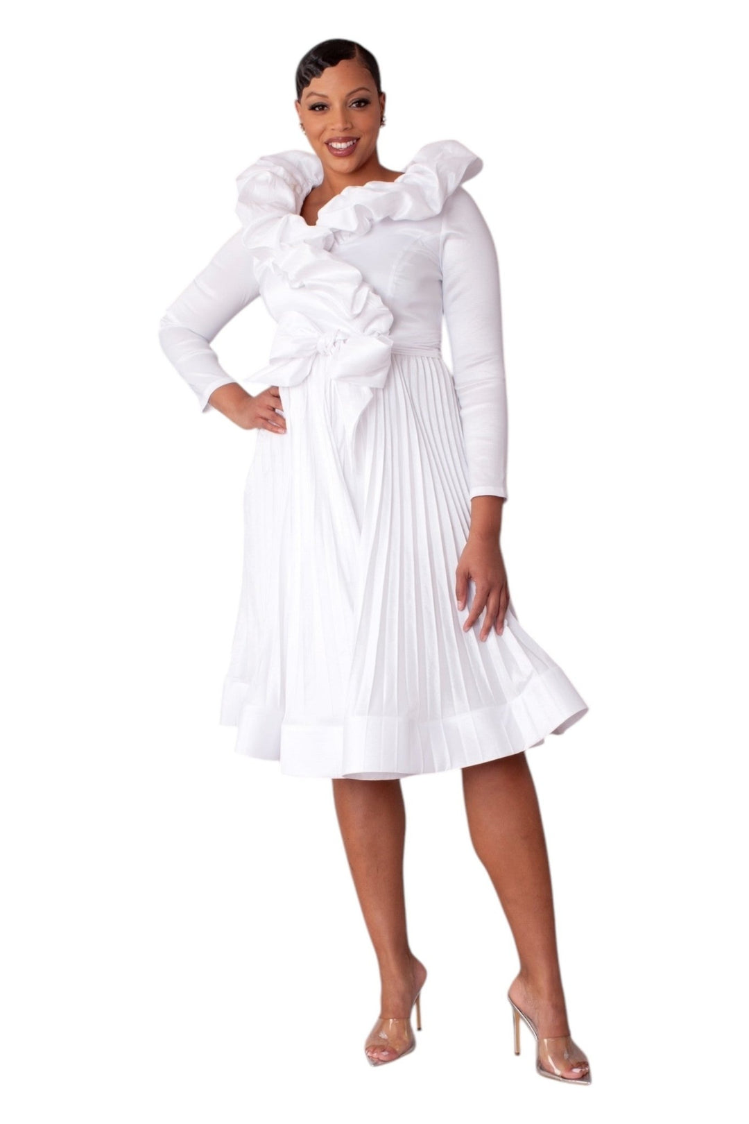 Ruffled Pleated Dress - 9770 - Especially Yours