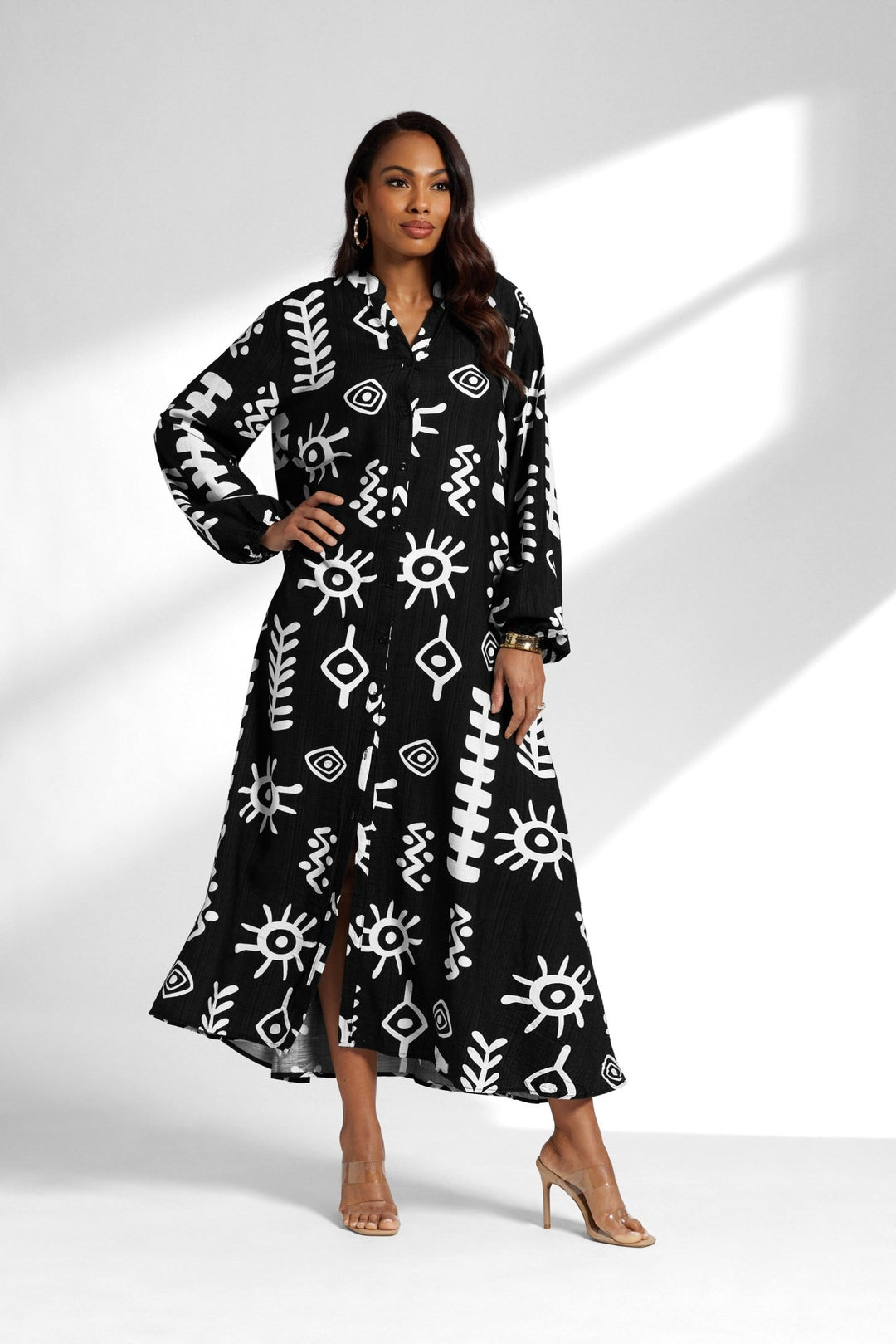 shirtdress front view women
