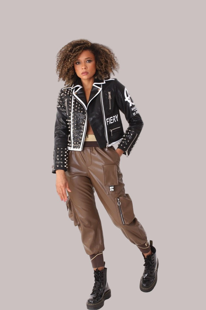 Studded Leather Jacket - 81852 - Especially Yours