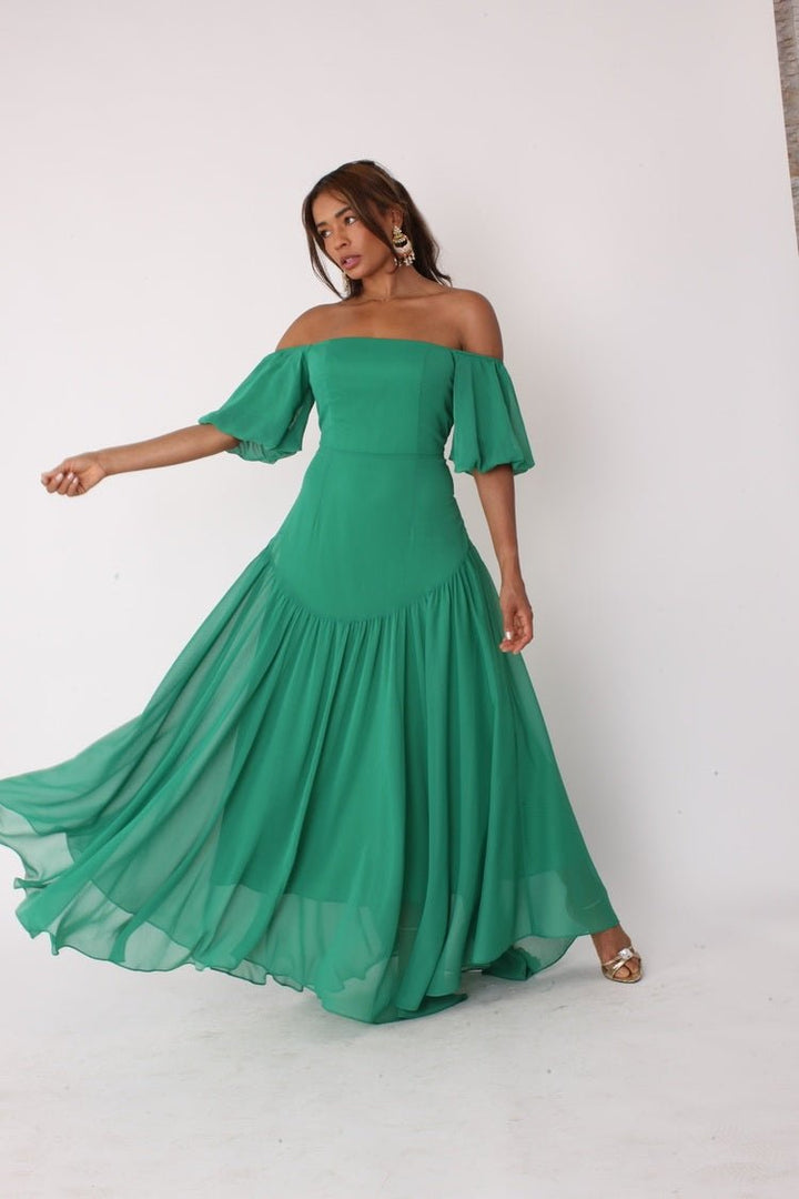 Sunset Dream Off - Shoulder Maxi Dress - 82315 - Especially Yours
