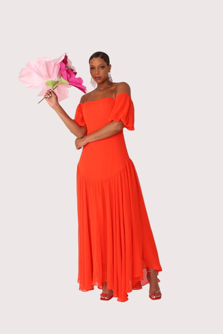 Sunset Dream Off - Shoulder Maxi Dress - 82315 - Especially Yours