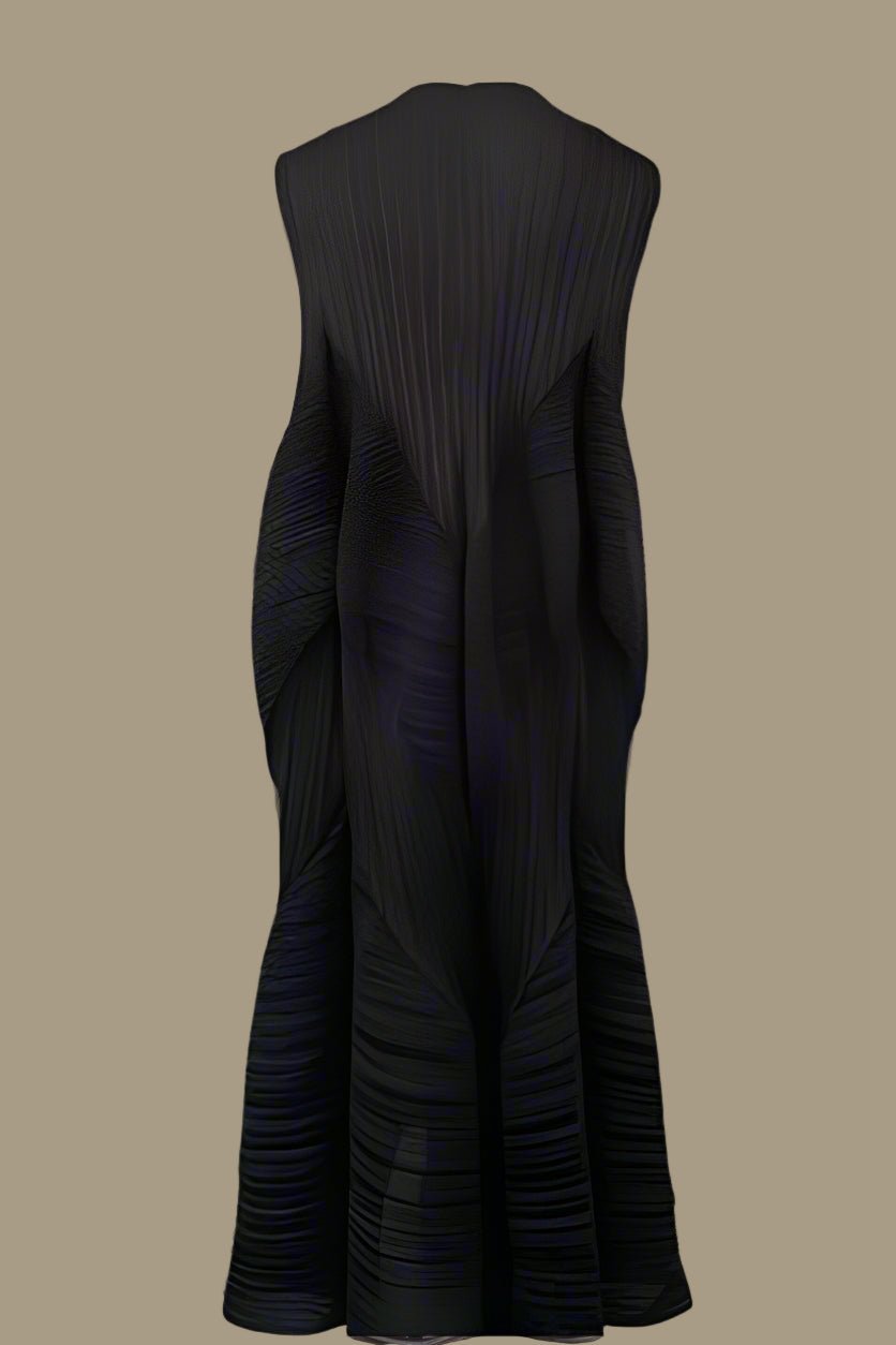 Textured Wave Sleeveless Dress - 82603 - Especially Yours