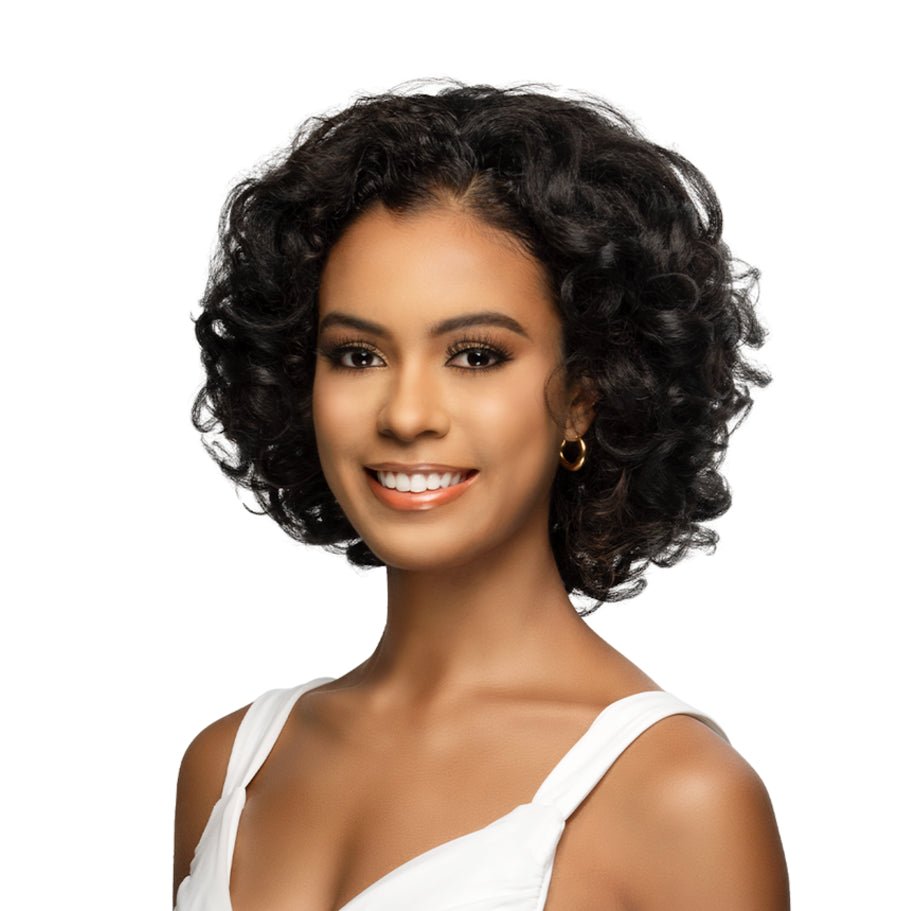 12” BODY CURL HALF WIG W/ DRAWSTRING & HEAD BAND - Vivica A. Fox - Especially Yours