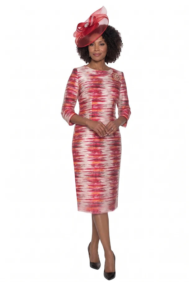 Abstract Print Sheath Church Dress by Lily and Taylor
