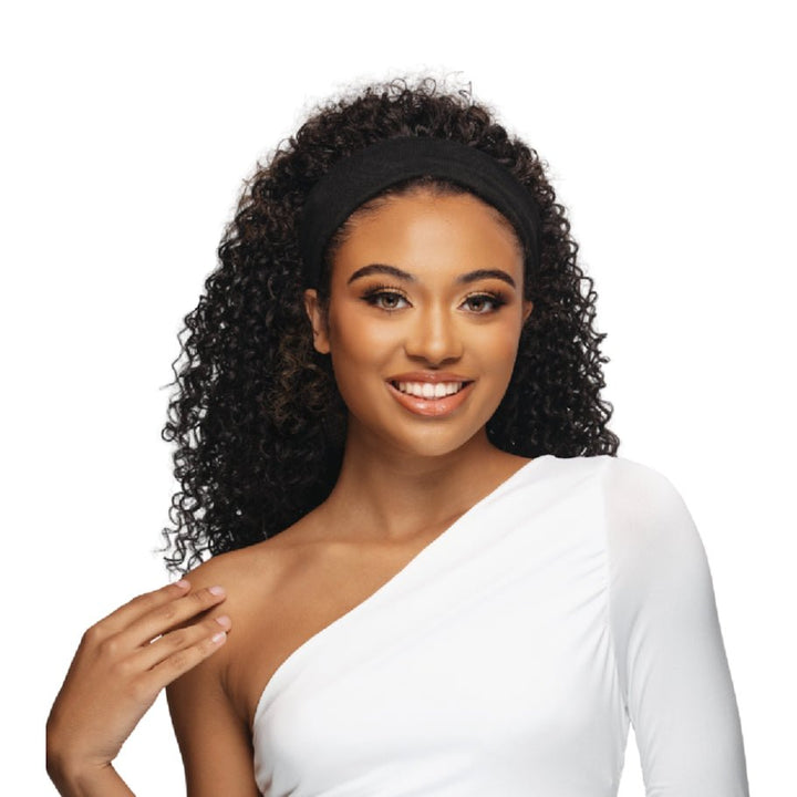 18” WATER CURL HALF WIG W/ DRAWSTRING & HEAD BAND - Vivica A. Fox - Especially Yours