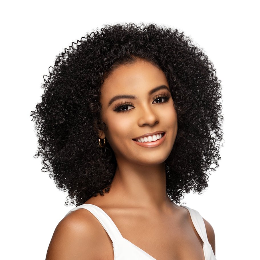 14” JERRY CURL HALF WIG W/ DRAWSTRING & HEAD BAND - Vivica A. Fox - Especially Yours