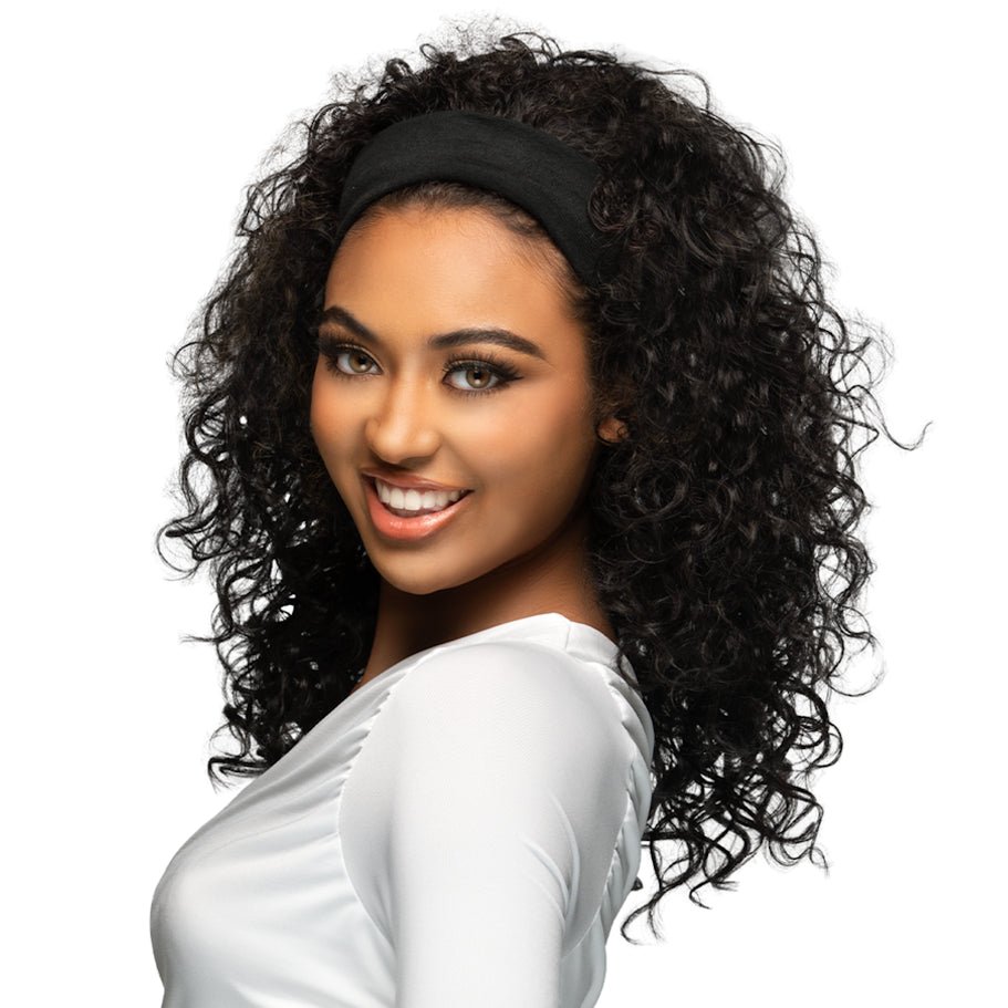 16” DEEP CURL HALF WIG W/ DRAWSTRING & HEAD BAND, HALF WIG - Vivica A. Fox - Especially Yours