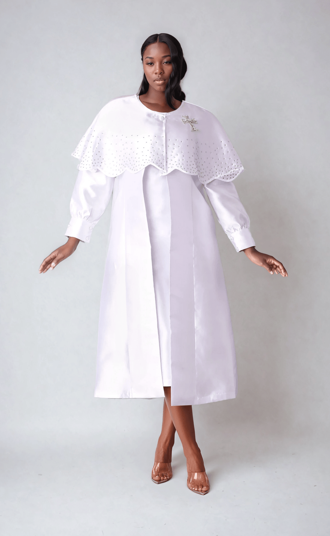 3 - Piece Church Robe with Detachable Cape – 4866 - Especially Yours