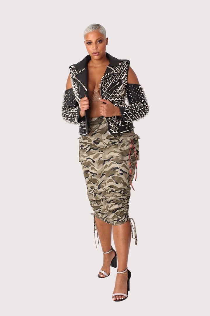 Woven Print Midi Skirt - 81927 - Especially Yours