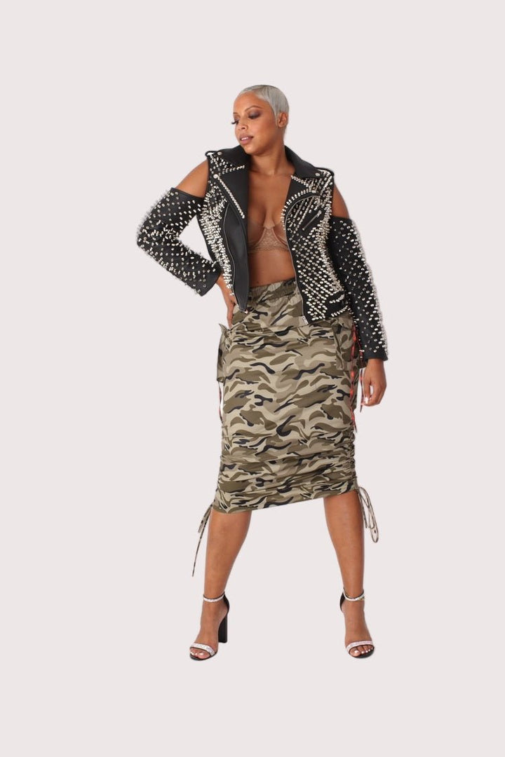 Woven Print Midi Skirt - 81927 - Especially Yours