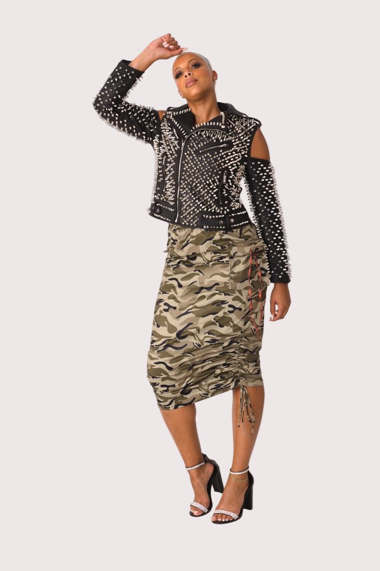 Woven Print Midi Skirt - 81927 - Especially Yours