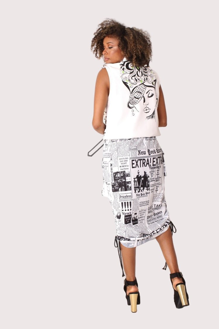 Woven Print Midi Skirt - 81927 - Especially Yours